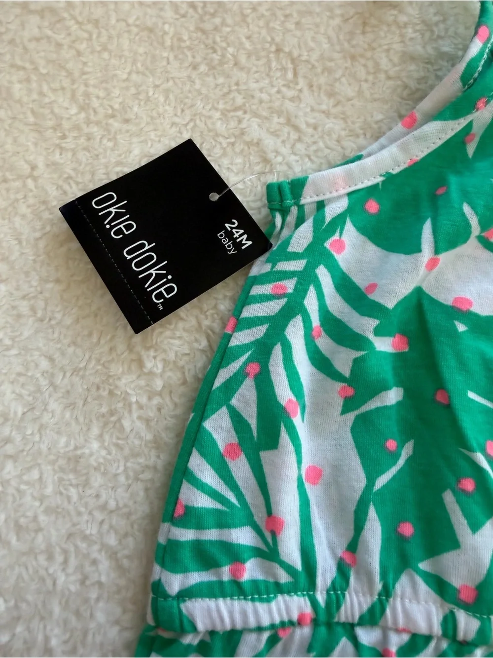 NWT Bundle 24M Girls Carter’s Strawberry Fleece and Okie Dokie Romper